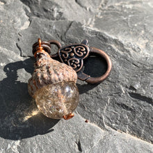 Load image into Gallery viewer, Golden Keyring Acorn Charm

