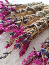 Load image into Gallery viewer, Palo Santo Sage and Lavender Bouquet Incense Smudge Stick
