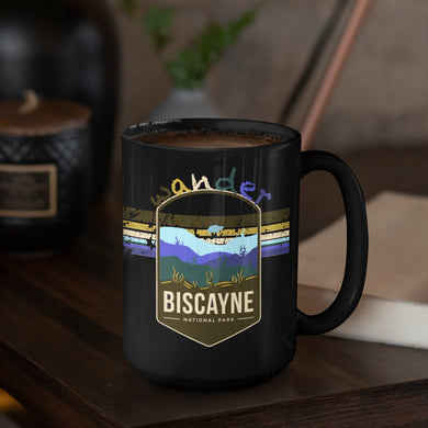 Biscayne Bay National Park Mug - Florida Black Coffee Mug 15oz - Coral and Vine Co