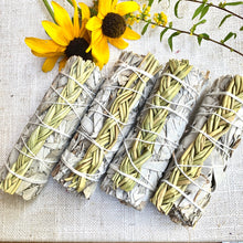 Load image into Gallery viewer, Braided Sweetgrass and Sage Smudge Stick - Coral and Vine Co
