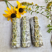 Load image into Gallery viewer, Braided Sweetgrass and Sage Smudge Stick - Coral and Vine Co
