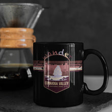 Load image into Gallery viewer, Cuyahoga Valley National Park Mug - Ohio Black Coffee Mug 15oz - Coral and Vine Co
