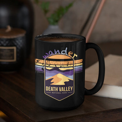 Death Valley National Park Mug - California Black Coffee Mug 15oz - Coral and Vine Co
