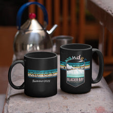 Load image into Gallery viewer, Glacier Bay National Park Mug - Alaska Black Coffee Mug 15oz - Coral and Vine Co
