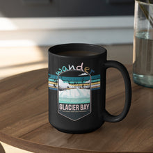Load image into Gallery viewer, Glacier Bay National Park Mug - Alaska Black Coffee Mug 15oz - Coral and Vine Co
