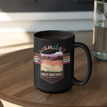 Load image into Gallery viewer, Great Sand Dunes National Park Mug - Colorado Black Coffee Mug 15oz - Coral and Vine Co
