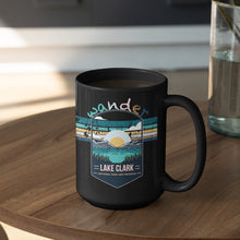 Load image into Gallery viewer, Lake Clark National Park Mug - Alaska Black Coffee Mug 15oz - Coral and Vine Co
