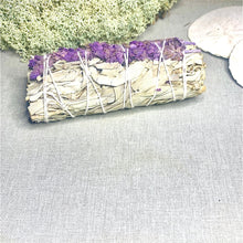 Load image into Gallery viewer, Lavender &amp; Sage Incense Smudge Stick - Coral and Vine Co

