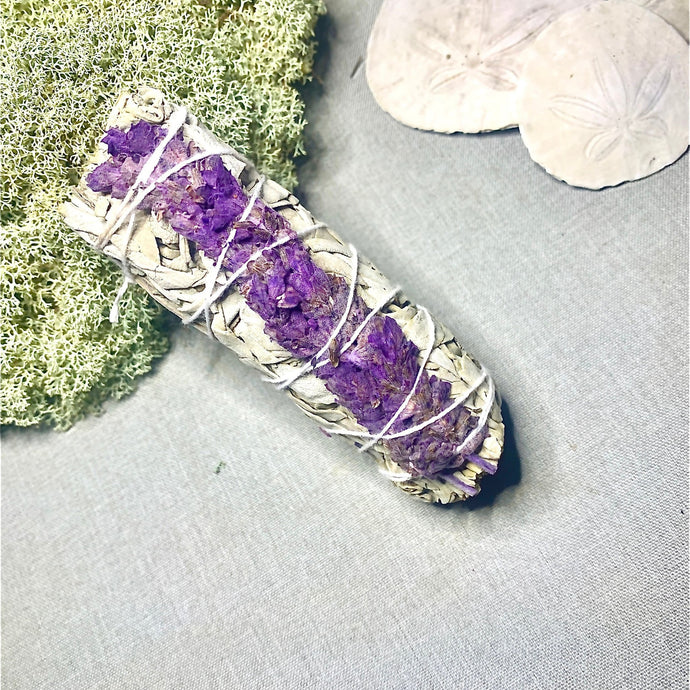 Lavender & Sage Incense Smudge Stick - Coral and Vine Co