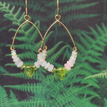 Load image into Gallery viewer, Leaves of Green Opal Earrings in 14k Gold - Coral and Vine Co
