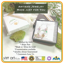 Load image into Gallery viewer, Leaves of Green Opal Earrings in Silver - Coral and Vine Co
