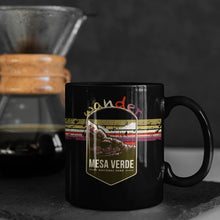 Load image into Gallery viewer, Mesa Verde National Park Mug - Colorado Black Coffee Mug 15oz - Coral and Vine Co
