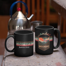 Load image into Gallery viewer, North Cascades National Park Mug - Washington Black Coffee Mug 15oz - Coral and Vine Co
