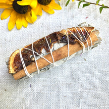 Load image into Gallery viewer, Orange, Cinnamon &amp; Sage Incense Smudge Stick - Coral and Vine Co
