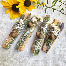 Load image into Gallery viewer, Palo Santo Floral Smudge Stick - Coral and Vine Co
