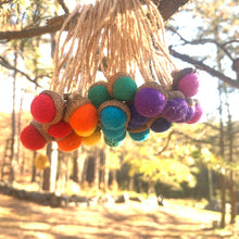 Load image into Gallery viewer, Rainbow Wool Felted Acorns - Coral and Vine Co
