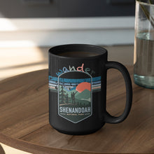 Load image into Gallery viewer, Shenandoah National Park Mug - Virginia Black Coffee Mug 15oz - Coral and Vine Co

