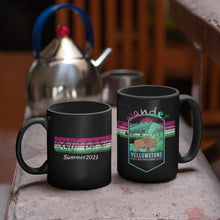 Load image into Gallery viewer, Yellowstone National Park Mug - Wyoming Black Coffee Mug 15oz, Idaho Coffee Mug, Montana Ceramic Mug - Coral and Vine Co

