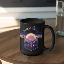Load image into Gallery viewer, Zion National Park Mug - Utah Black Coffee Mug 15oz - Coral and Vine Co
